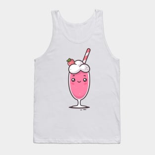 Strawberry Milkshake Kawaii Tank Top